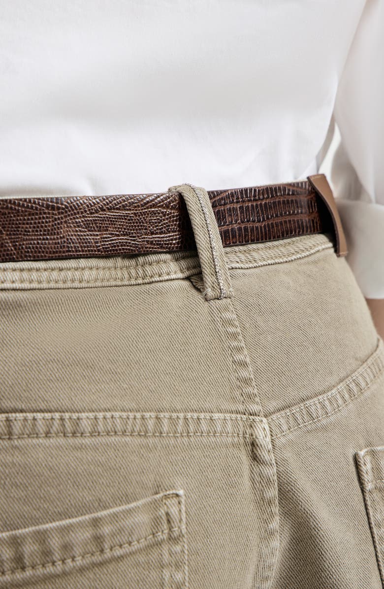 Brunello Cucinelli Baggy Tapered trousers, Alternate, color, Military