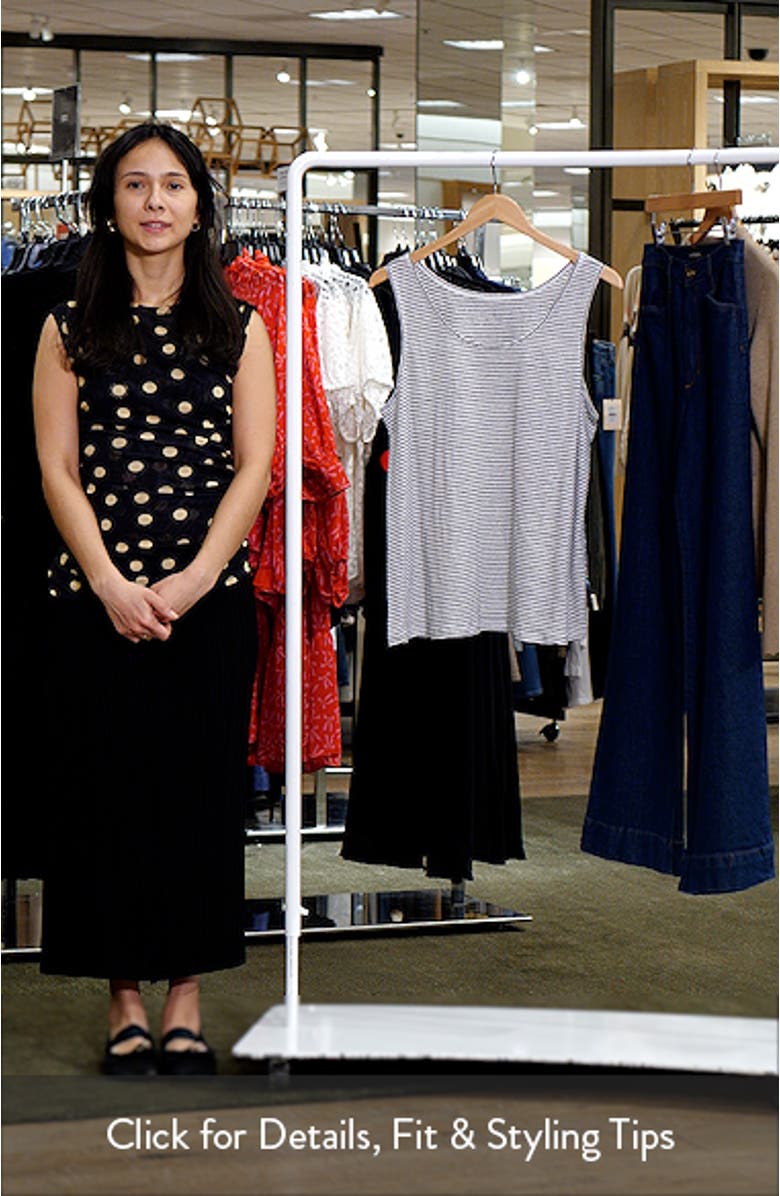 Stripe Organic Linen Tank, sales video thumbnail