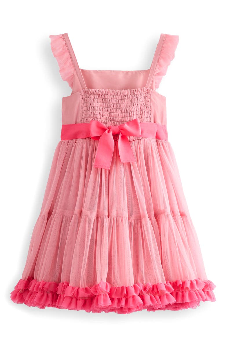 Mini Boden Kids' Ruffle Hem Tulle Dress, Alternate, color, 