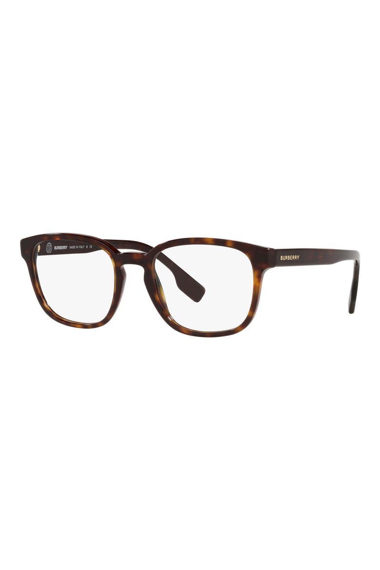 Edison 53mm Square Optical Glasses, Alternate, color, DARK HAVANA