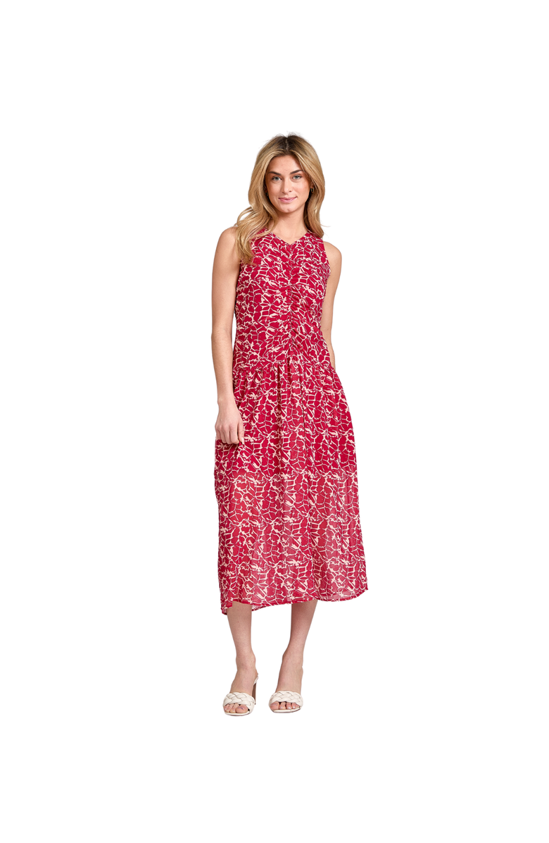 Taylor Tillman Liz Dress, Alternate, color, Burgundy Sketch