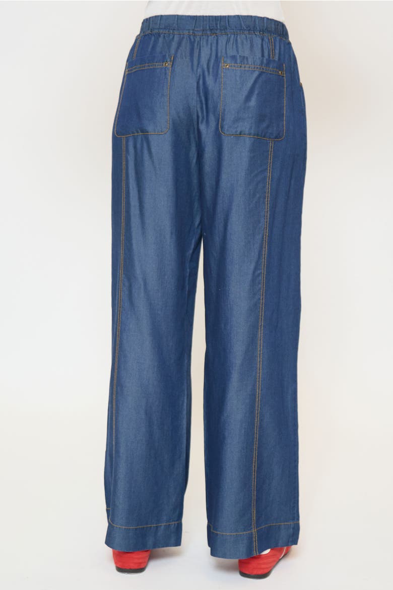Quinn Tencel Drawstring Pants, Alternate, color, DENIM