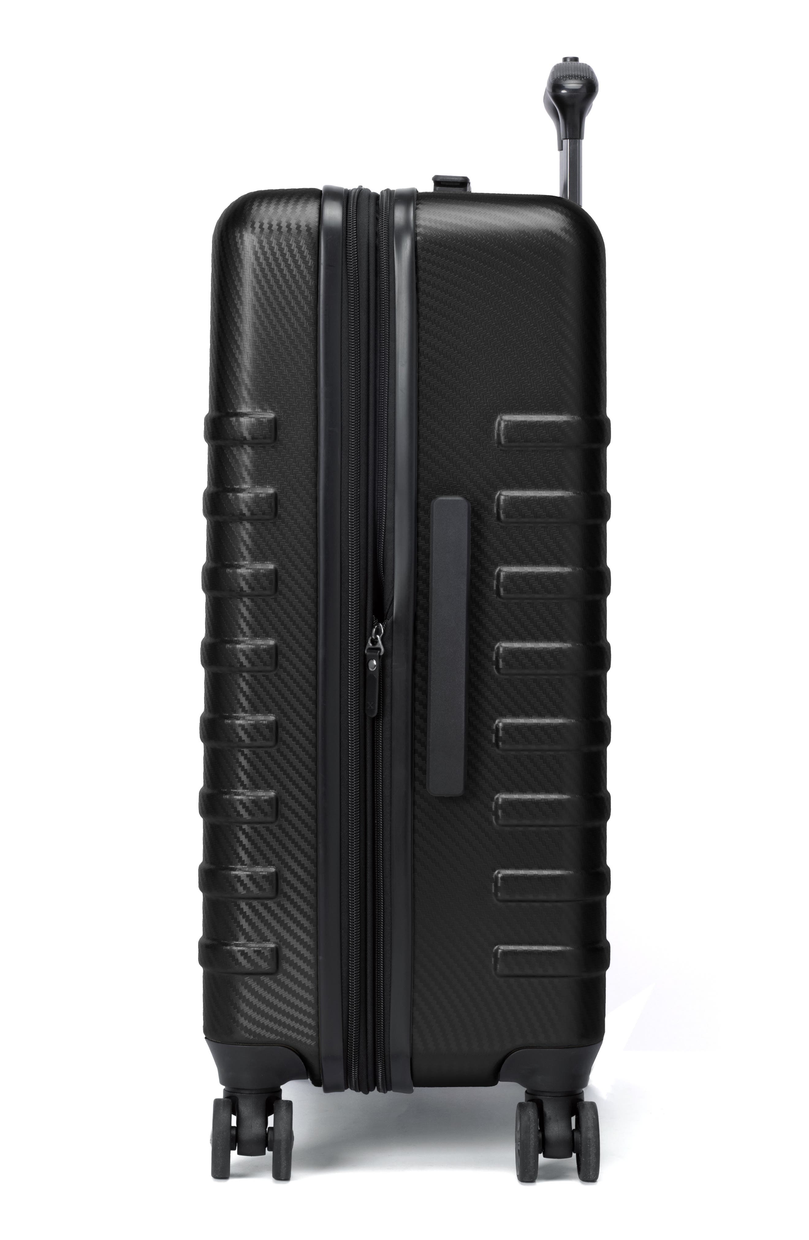 TRAVELPRO Rollmaster<sup>™</sup> Lite 2 24-Inch Expandable Medium Checked Hardside Spinner Luggage, Alternate, color, Black Carbon Fiber
