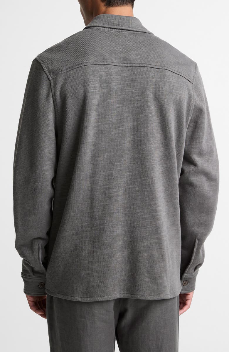 Vince Double Slub Shirt Jacket, Alternate, color, Slate