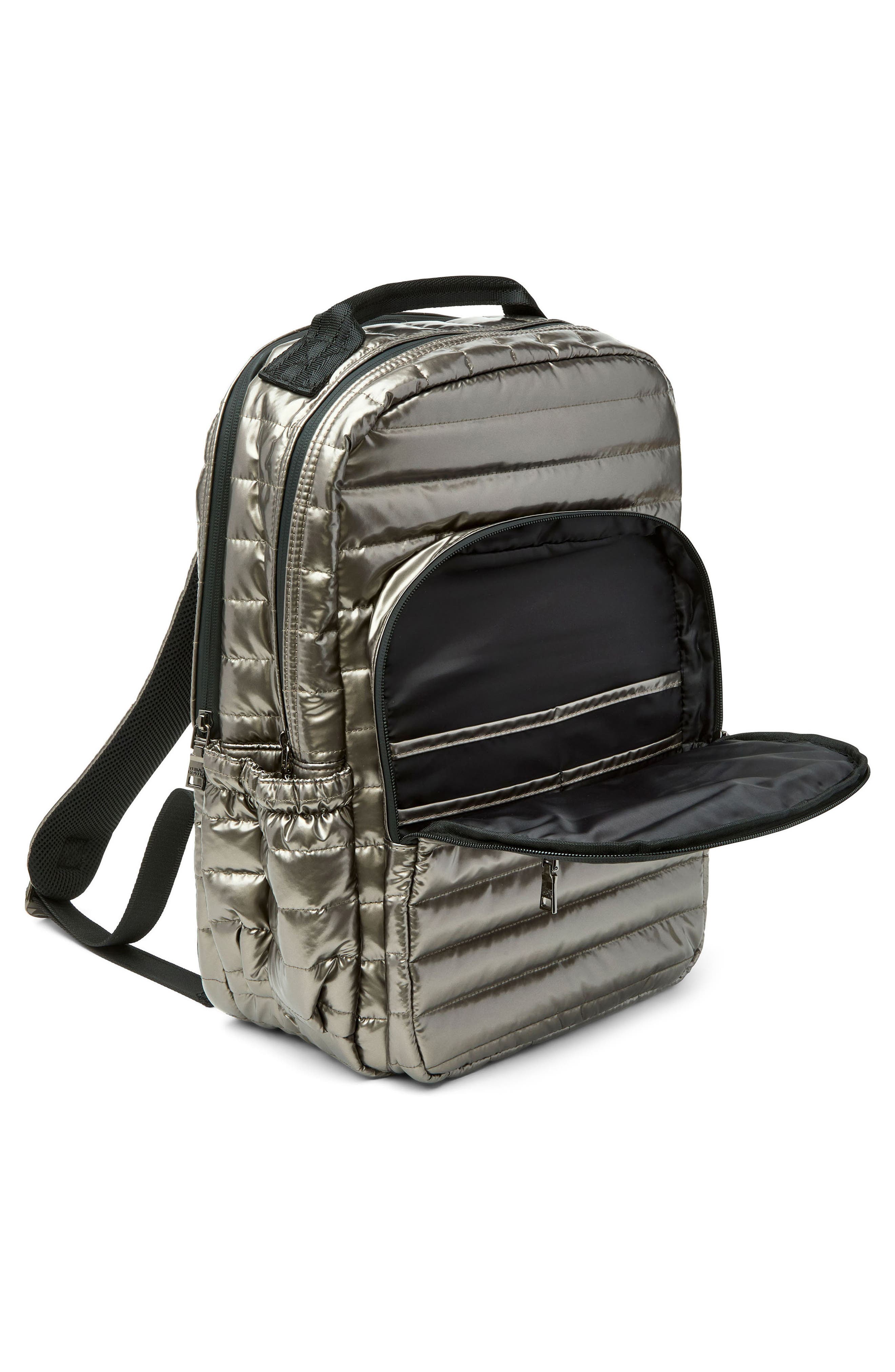 THINK ROYLN Headliner Quilted Backpack, Alternate, color, Steel Volterra