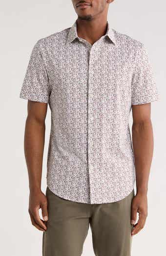 Bugatchi Print Short Sleeve Button-Up Shirt