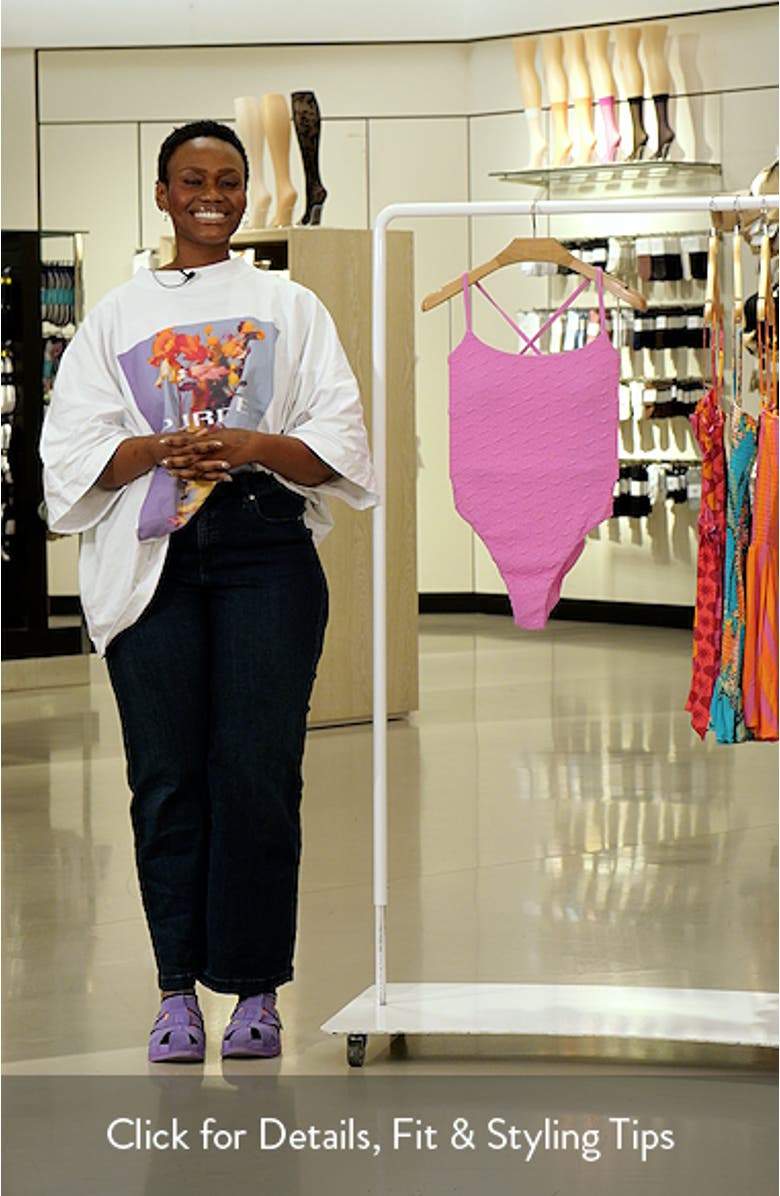 The Fiji Lace-Up Back One-Piece Swimsuit, sales video thumbnail