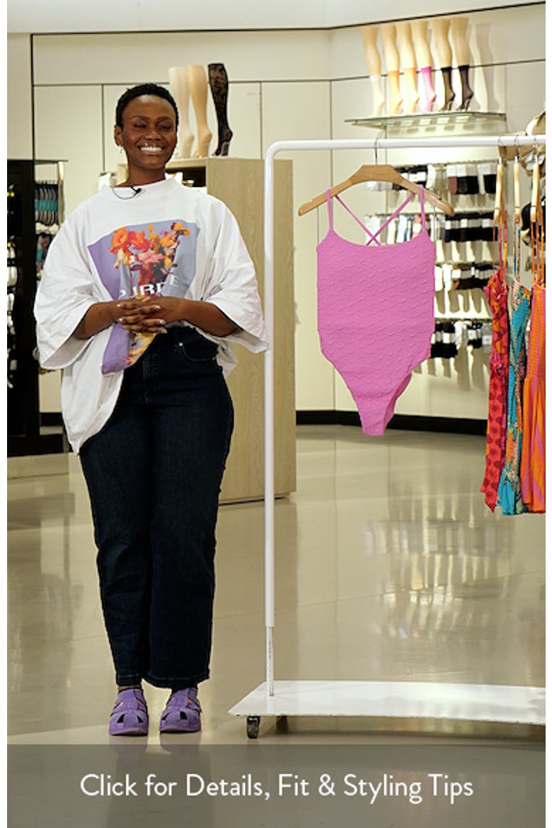 The Fiji Lace-Up Back One-Piece Swimsuit video