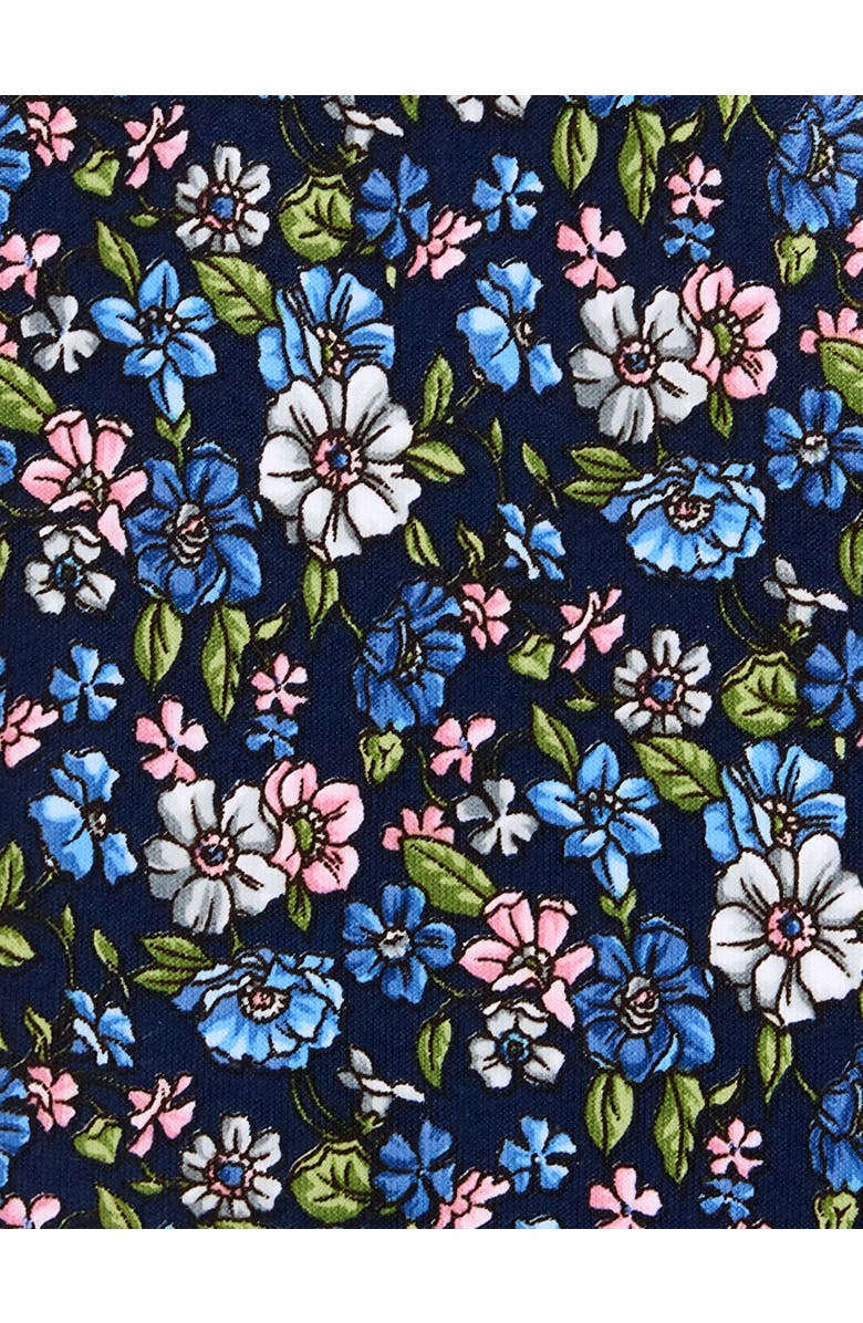 Synrgy by DXL Big & Tall Printed Floral Tie, Alternate, color, Navy