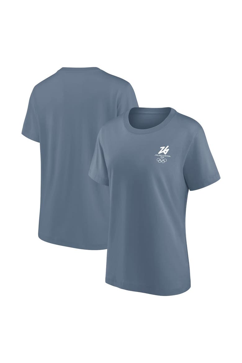 Women's Fanatics Blue Milano Cortina 2026 Winter Olympics Essentials T-Shirt, Alternate, color, Blue