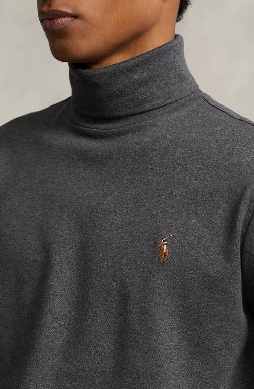 Polo Ralph Lauren Soft Touch Cotton Turtleneck In Gray