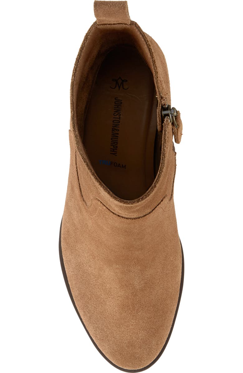 Johnston & Murphy Izzie Waterproof Platform Bootie, Alternate, color, Whiskey Waterproof Suede