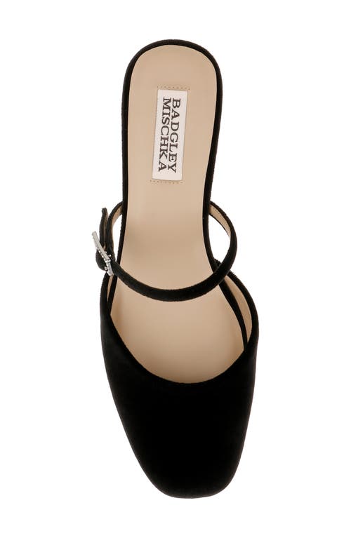 Badgley Mischka Collection Valarie Mary Jane Mule In Black