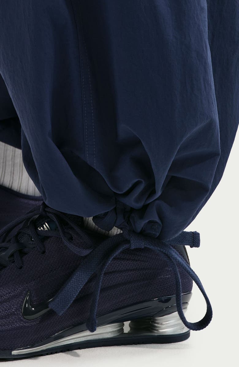 Nike Sportswear Loose Mid Rise Structured Pants, Alternate, color, Midnight Navy/ Sail