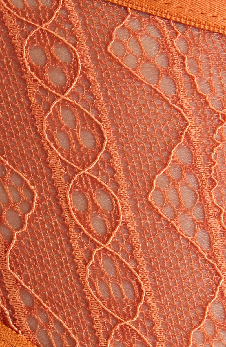 Hauty Playing Koi Cutout Lace Thong, Alternate, color, Orange