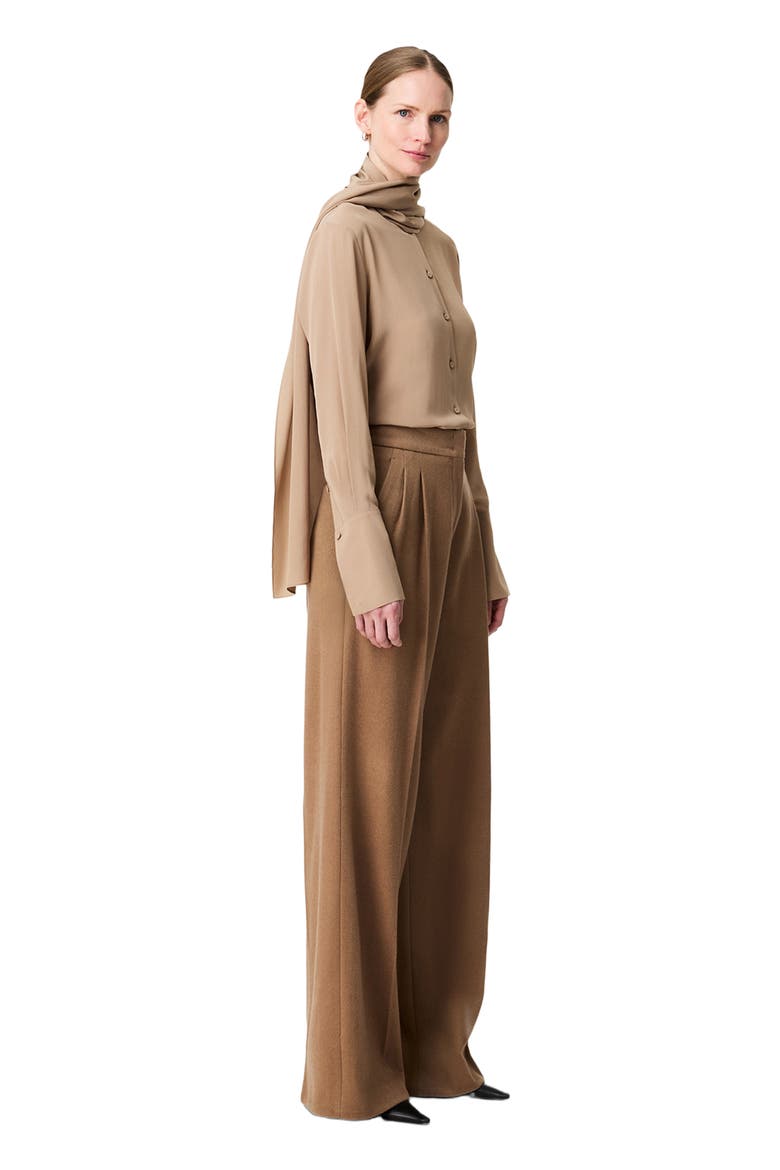 Pleated Trouser, Alternate, color, Camel