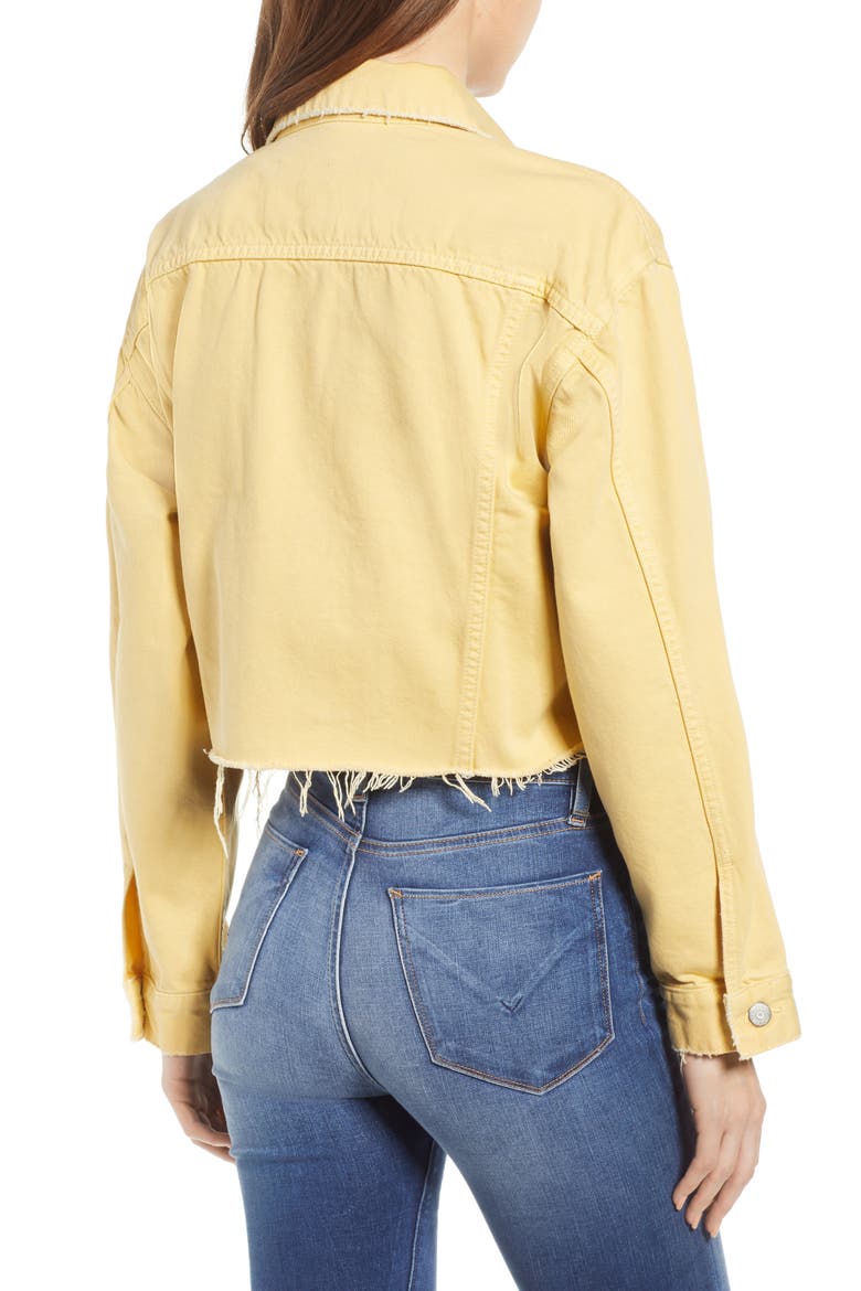 The Harvey Raw Hem Denim Jacket, Alternate, color, THE HONEY POT