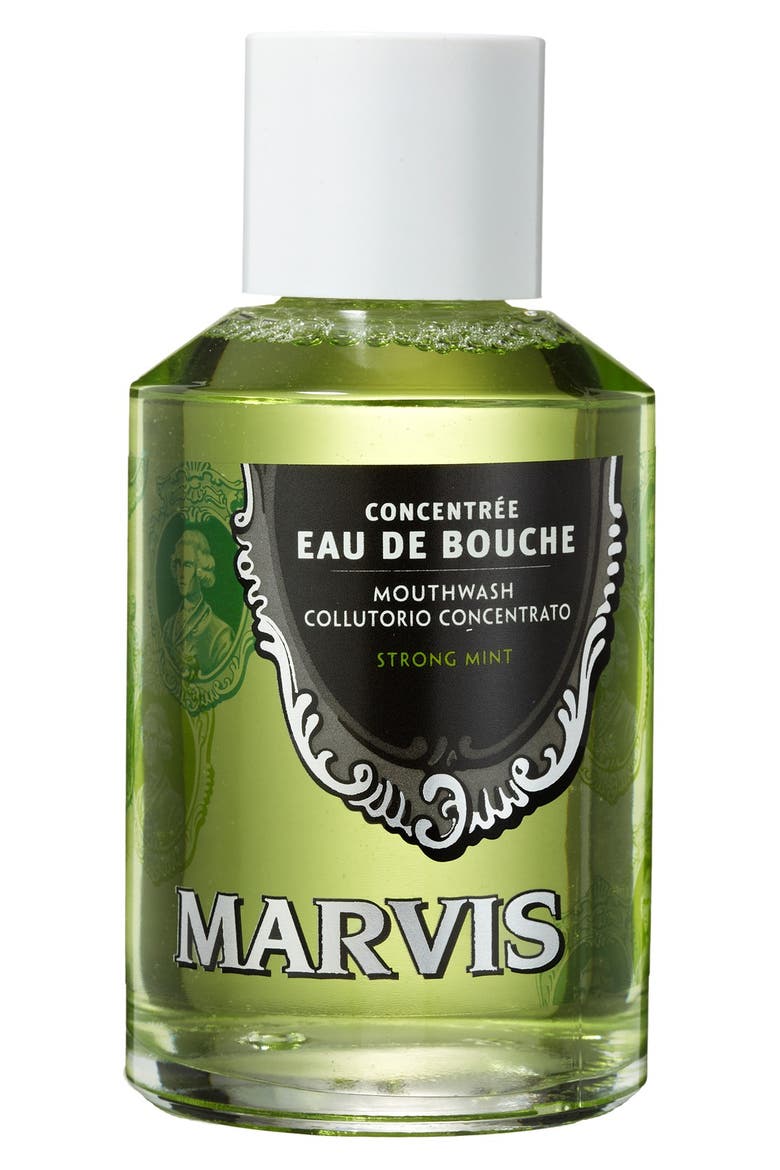 Marvis Strong Mint Mouthwash Concentrate, Main, color, NO COLOR