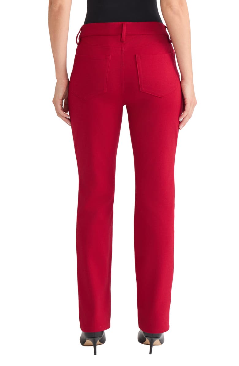 Jones New York Lexington Straight Leg Pants, Alternate, color, Venetian Red