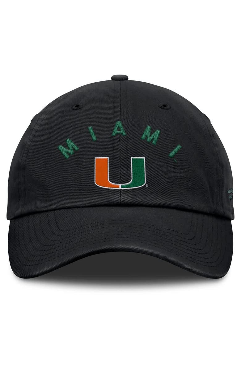 FANATICS Men's Fanatics Black Miami Hurricanes Myth Adjustable Hat, Alternate, color, 