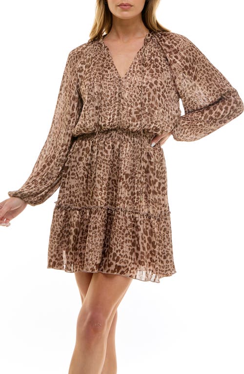 Socialite Long Sleeve Smocked Minidress