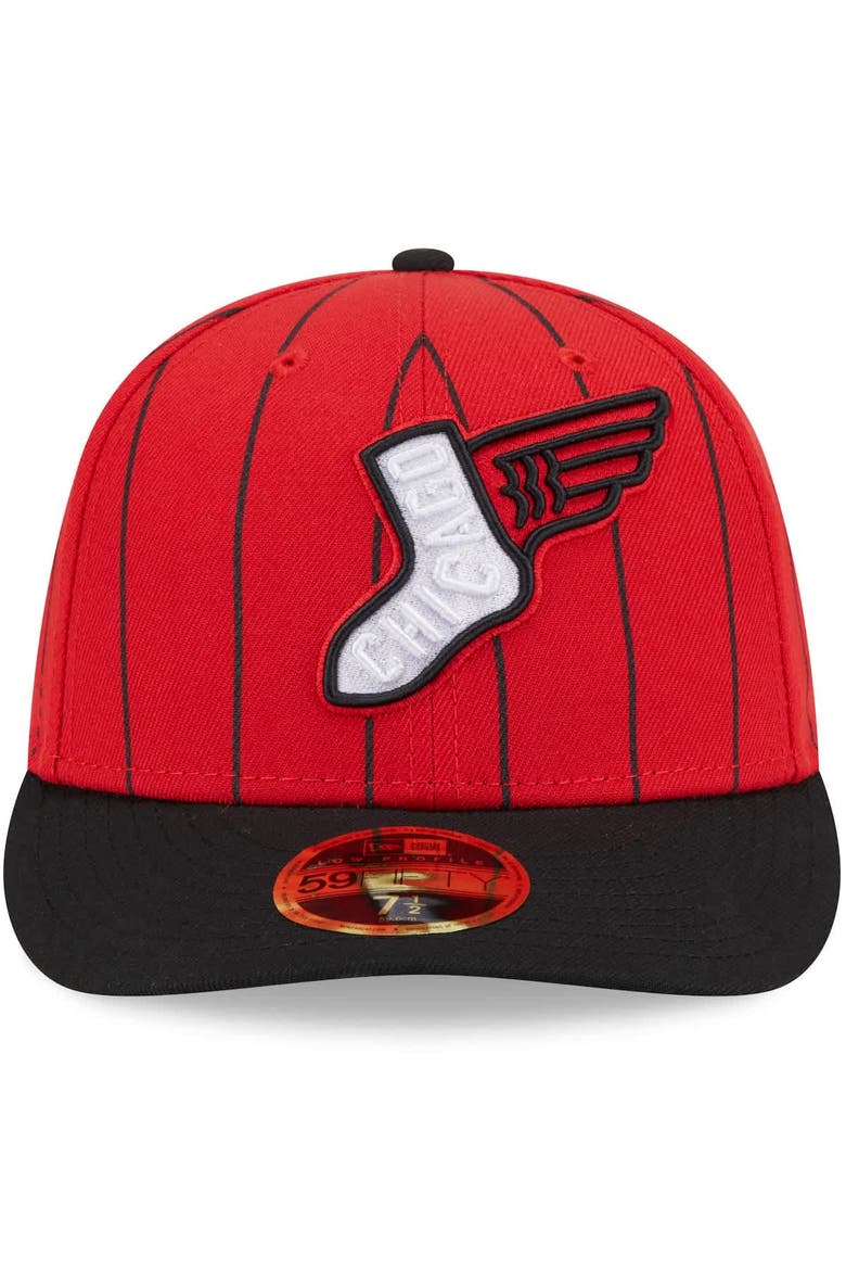 Men's New Era Red/Black Chicago White Sox 2025 City Connect Low Profile 59FIFTY Fitted Hat, Alternate, color, Red