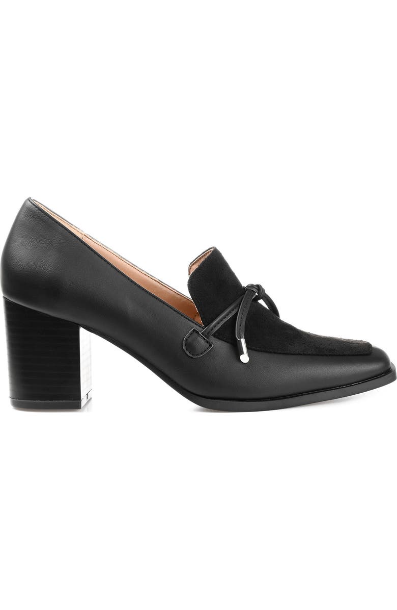 Journee Collection Crawford Vegan Leather Pump, Alternate, color, Black