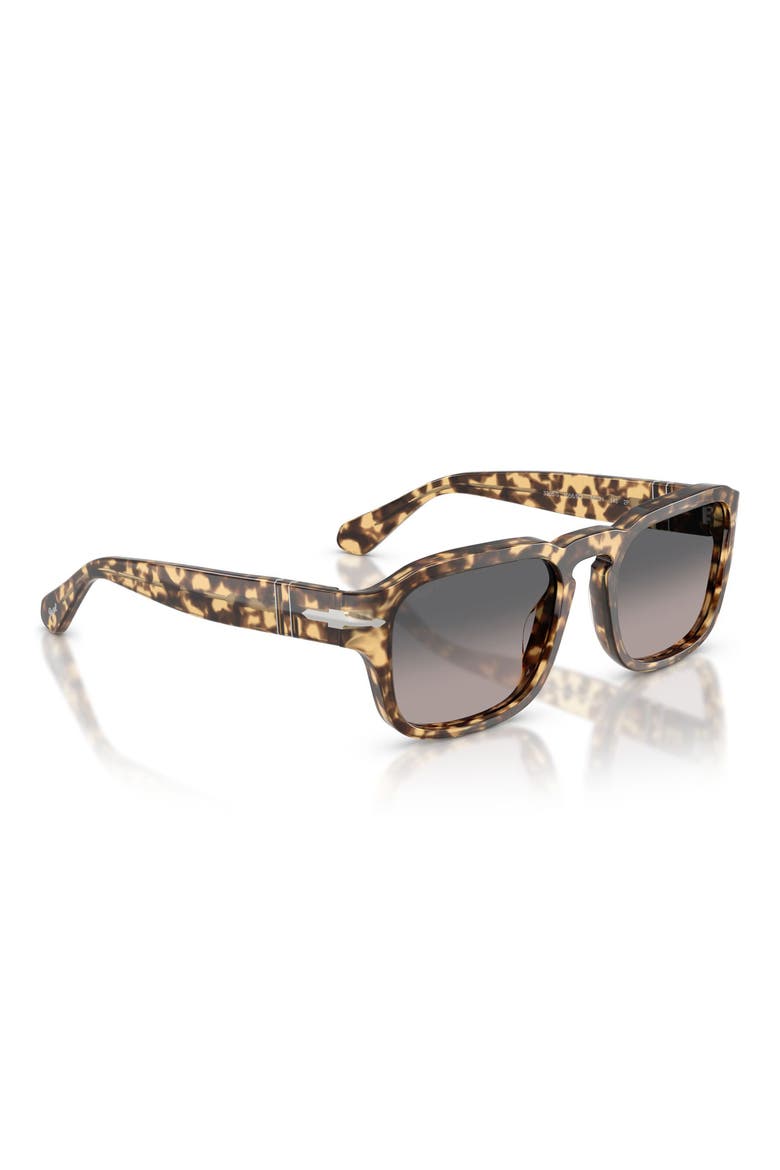 56mm Gradient Polarized Pillow Sunglasses, Alternate, color, TORTOISE BROWN / BLUE / POLAR