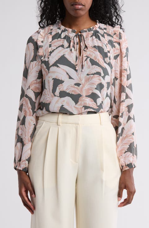 Ruffle Long Sleeve Top