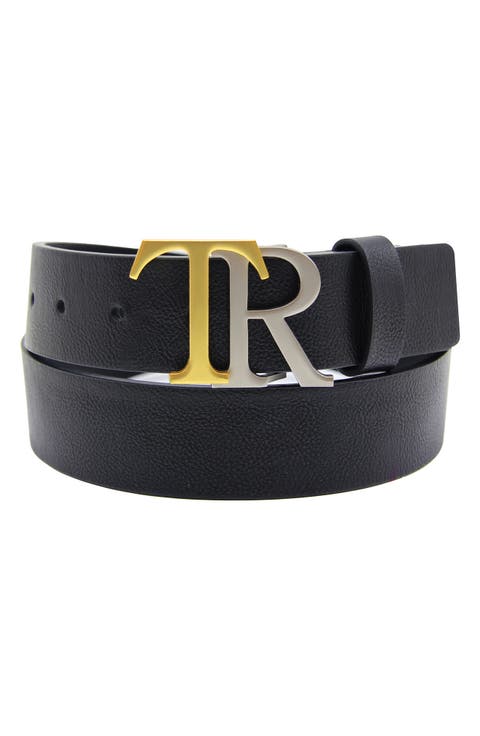 Stokes Logo Buckle Leather Belt