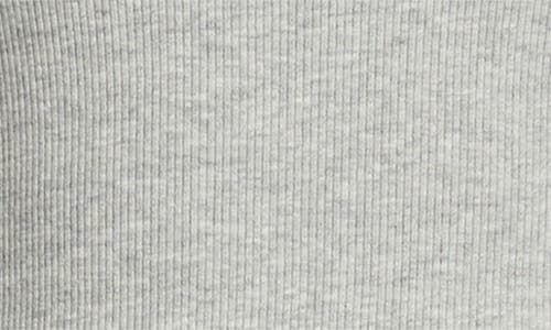 Open Edit Rib Short Sleeve Shirt In Gray