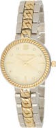 Lucky Brand Two Tone Round Bracelet Watch, 28mm x 37mm