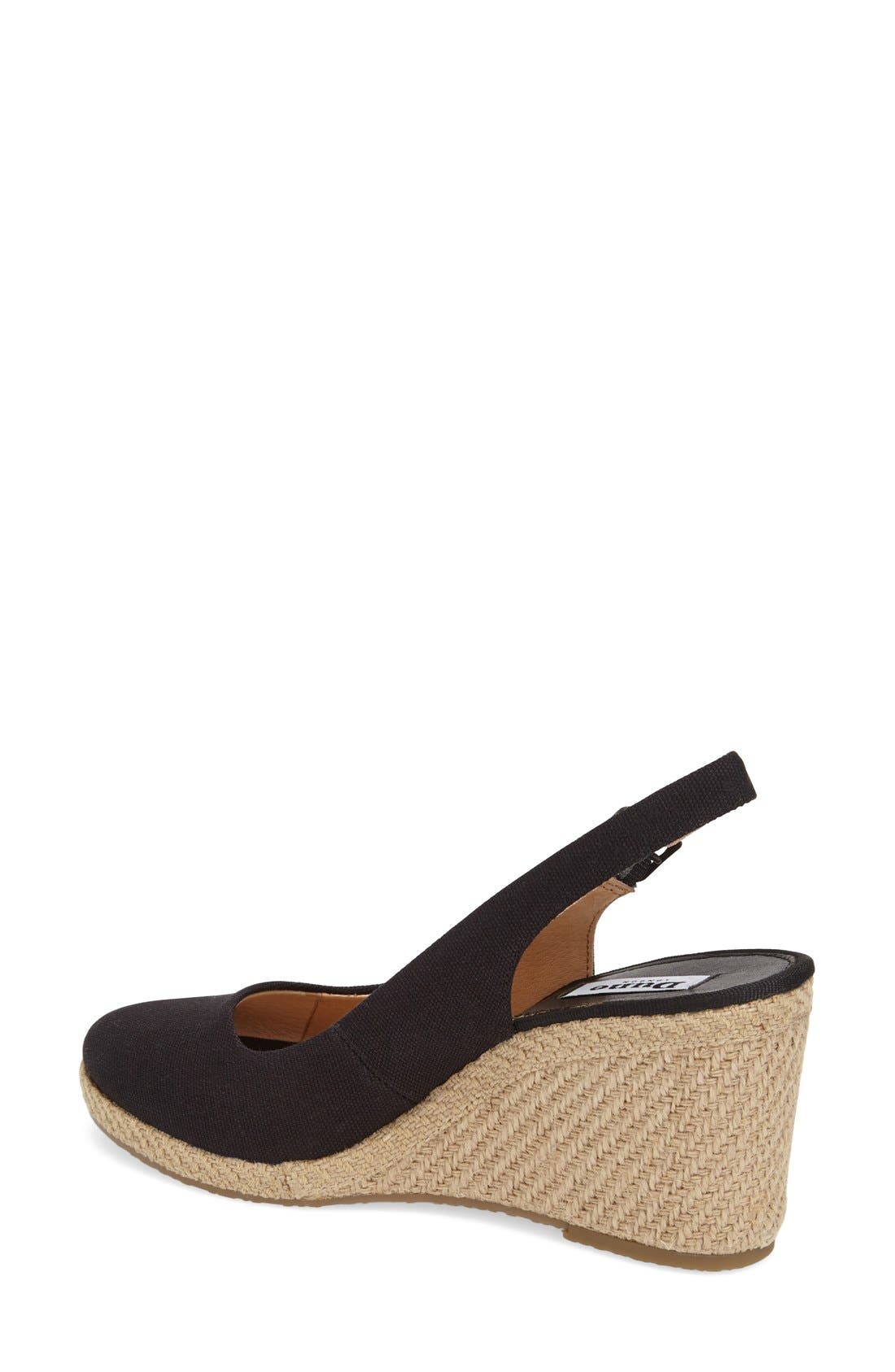 Dune London 'Karley' Espadrille Slingback Wedge, Alternate, color, 