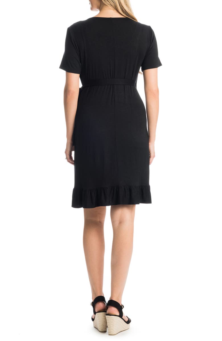 Everly Grey Araceli Maternity/Nursing Wrap Dress, Alternate, color, 