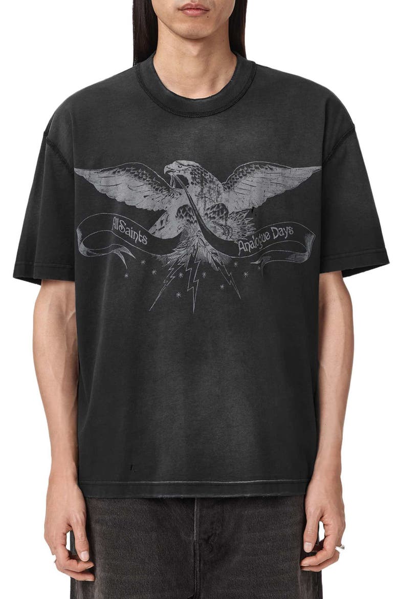 Aeterna Graphic T-Shirt, Main, color, WASHED BLACK