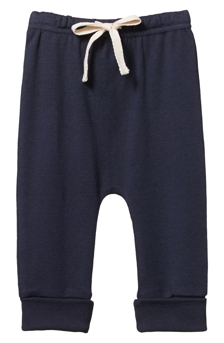 NATURE BABY Organic Cotton Pants, Main, color, Navy