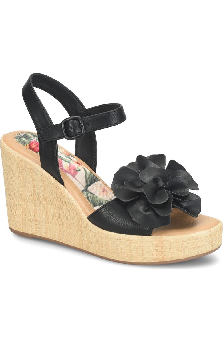 B O C Estella Wedge Sandal, Main, color, Black