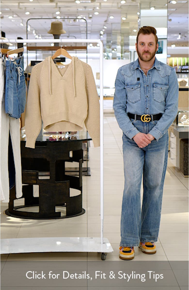 Open Neck Rib Hoodie, sales video thumbnail