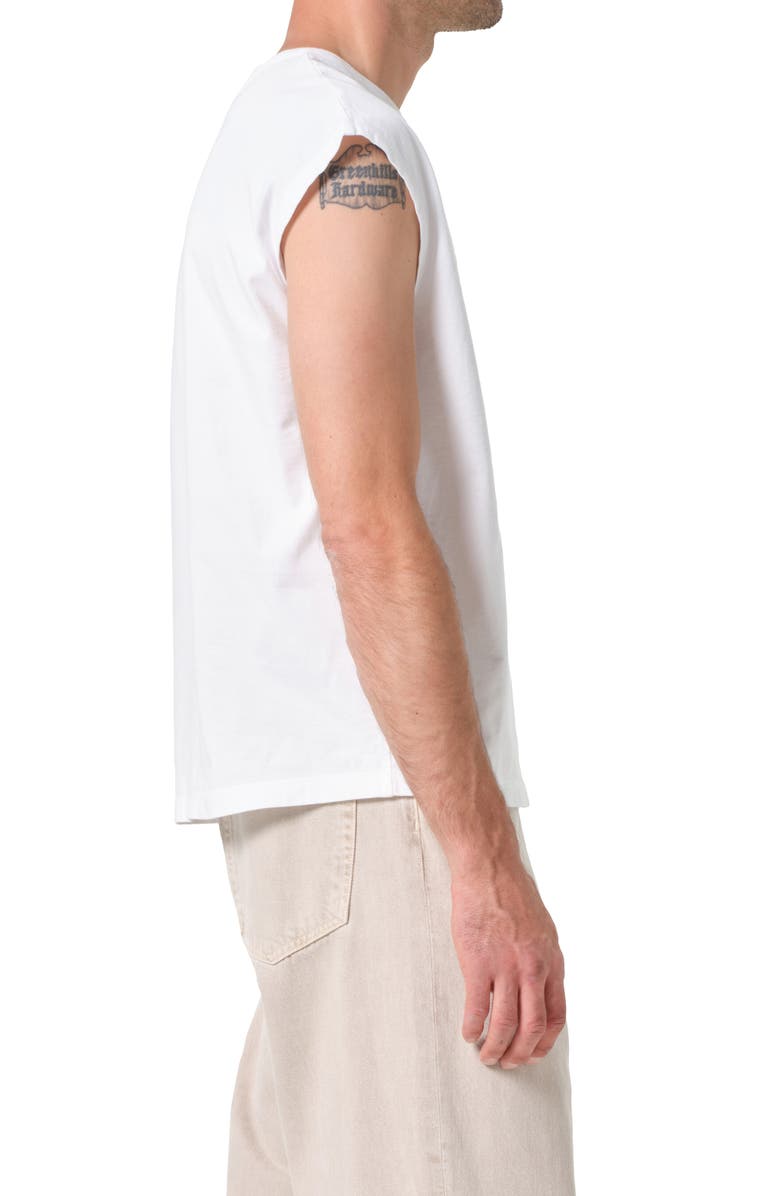 AGOLDE Leonard Muscle Tee, Alternate, color, White