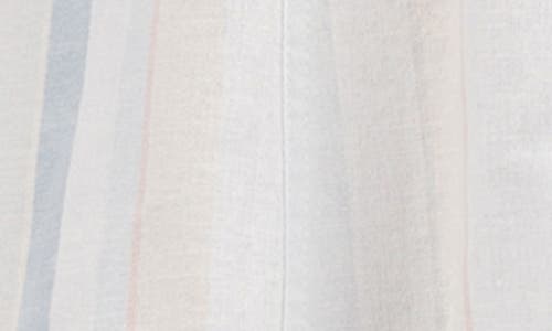 Kut From The Kloth Stripe Cotton & Linen Shirtdress In White