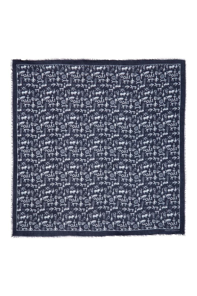 x Obaki Foundation Bidi Bidi Scarf, Alternate, color, NAVY