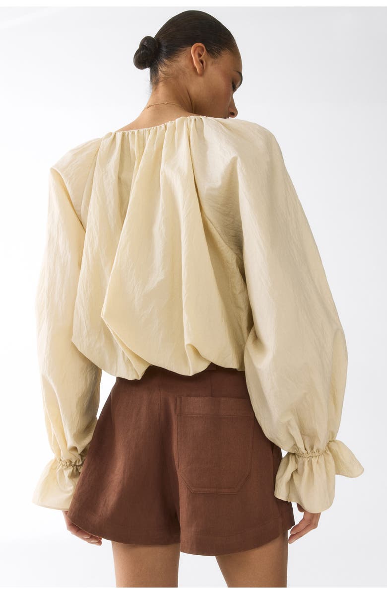 H&M Belted Tailored Shorts, Alternate, color, Brown