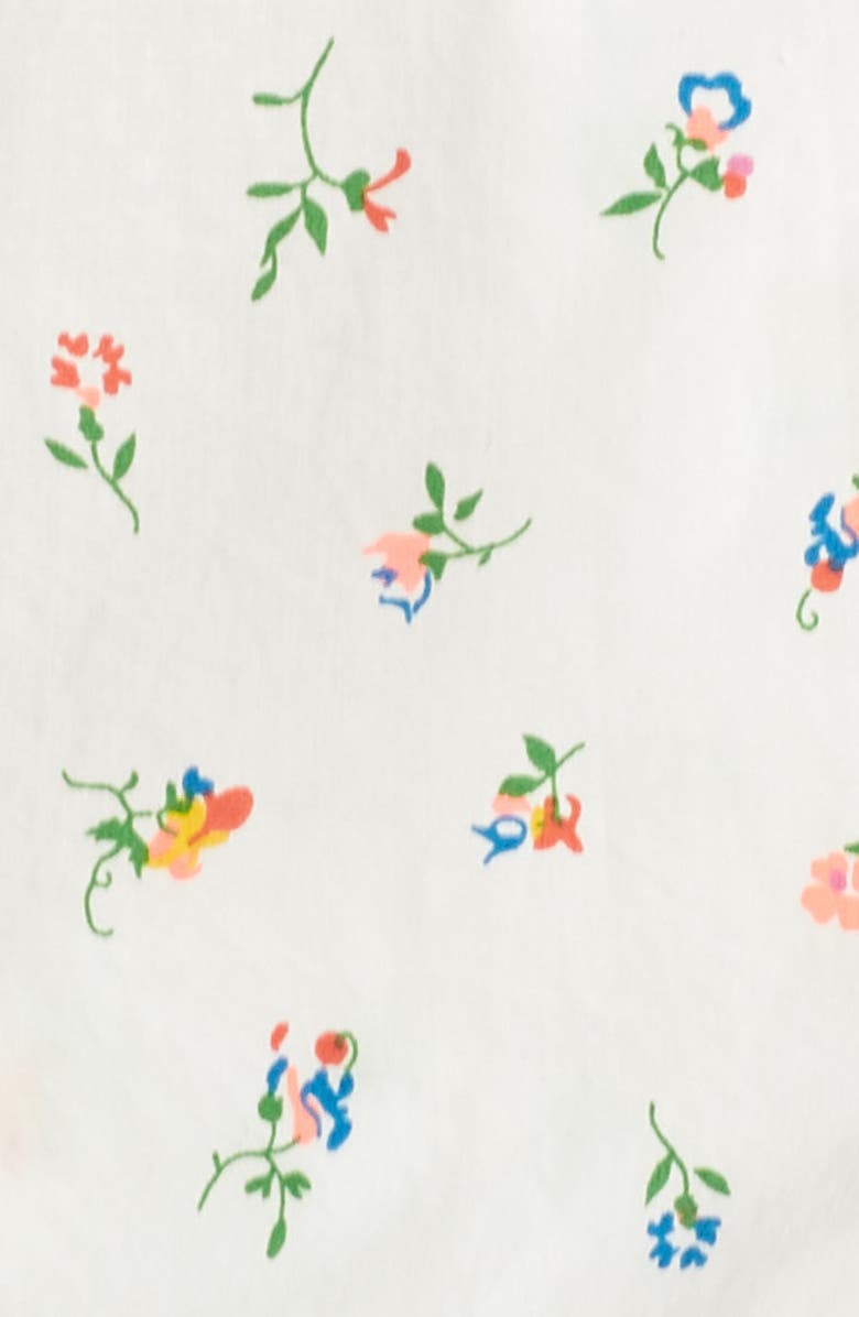 J.Crew Floral Print Pajamas, Alternate, color, Ivory Multi