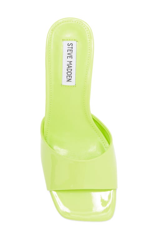 Steve Madden Marlon Slide Sandal In Lime