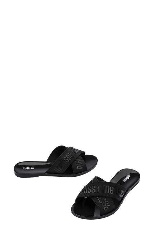 Melissa Lover Slide Sandal In Black