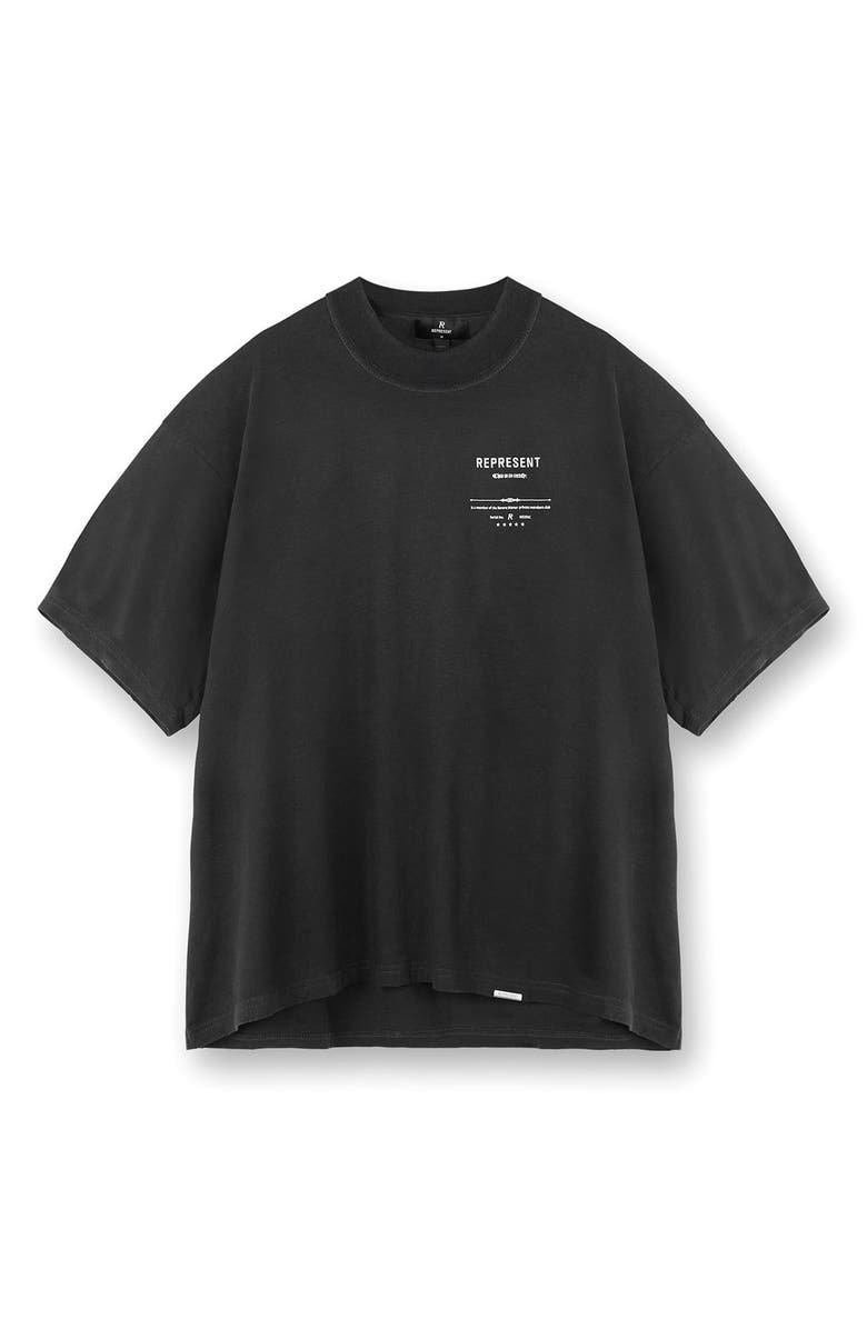 Represent Revere Manor Graphic T-Shirt, Alternate, color, Stained Black