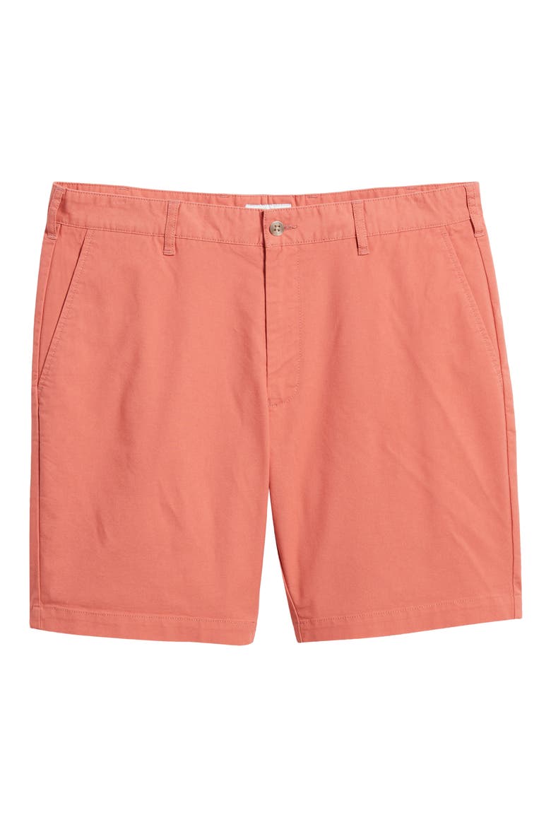 Crown Comfort Stretch Cotton Blend Shorts, Alternate, color, CLAY ROSE