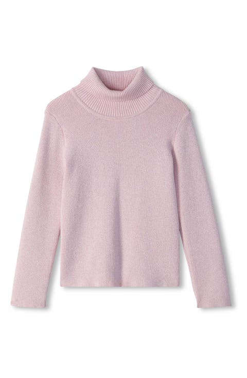 Kids' Glitter Turtleneck Top