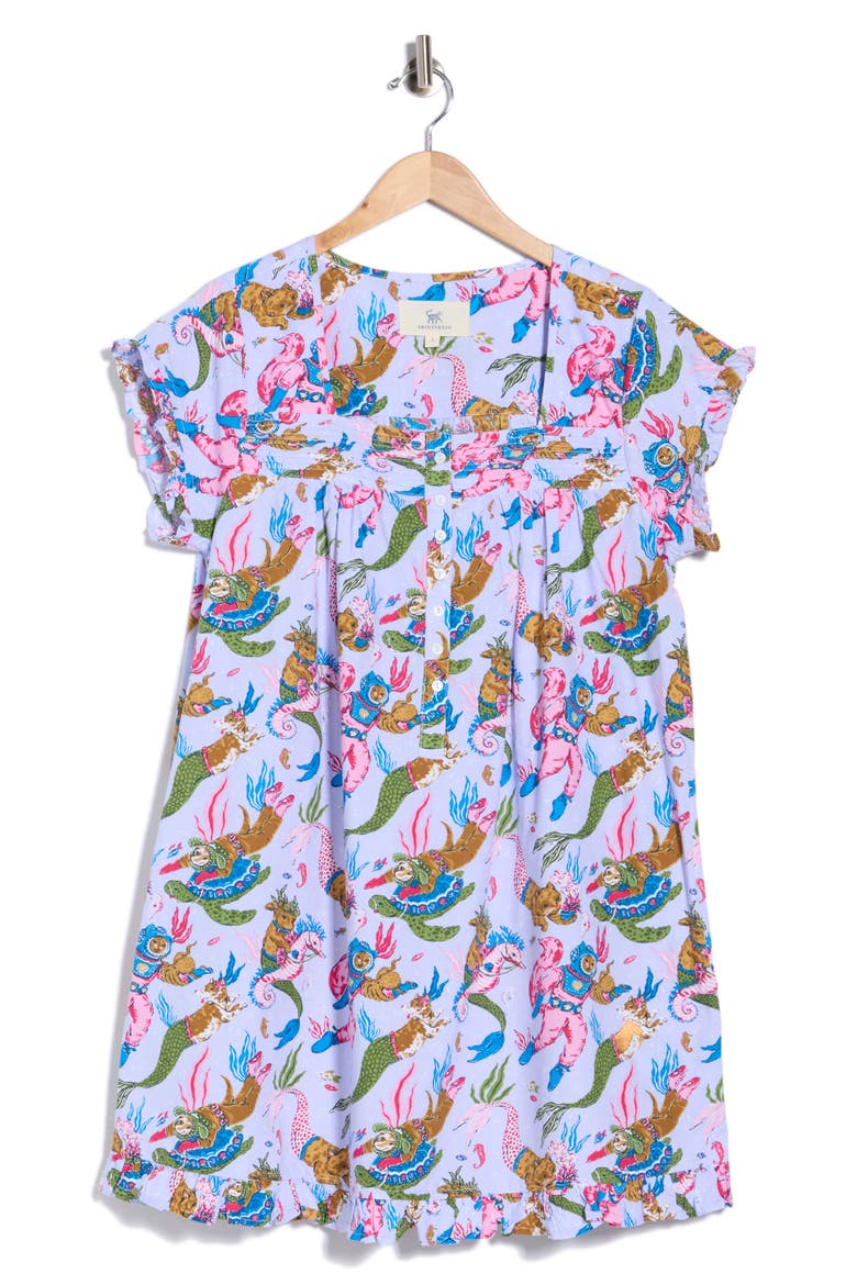 Pintuck Nightgown, Main, color, LAVENDER SORBET