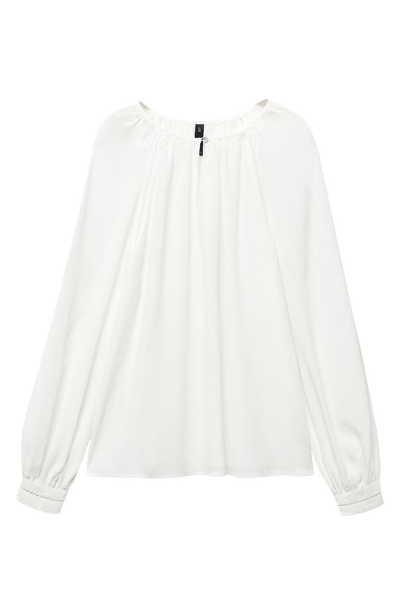 MANGO Ladder Stitch Keyhole Top, Alternate, color, 